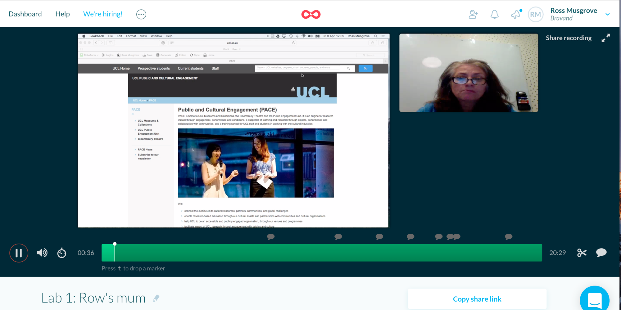 Digital - UCL Culture website