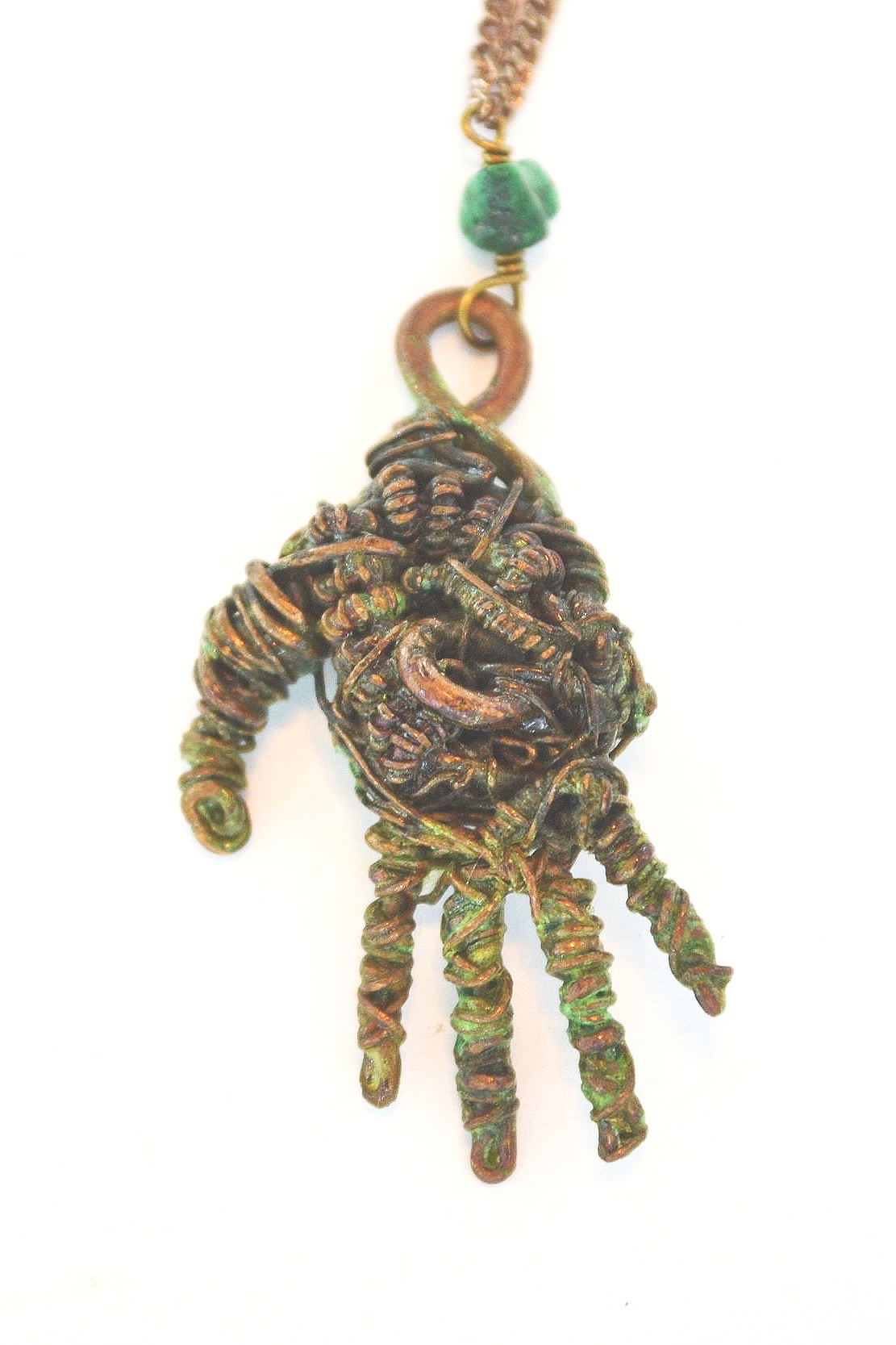 Pensive Eye &amp; green stone