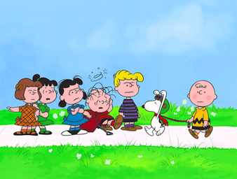 PEANUTS® The Jig's Up, Collared Again Cel: 12.25 x 9.5 inches; Storyboard: 15 x 8 inches *Cel accompanied by storyboard INQUIRE