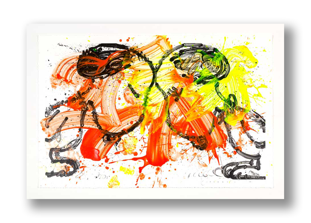 "R.E.S.P.E.C.T. No 11" 21 x 31 inches Applied color original on mixed media (giclee and serigraph) paper print