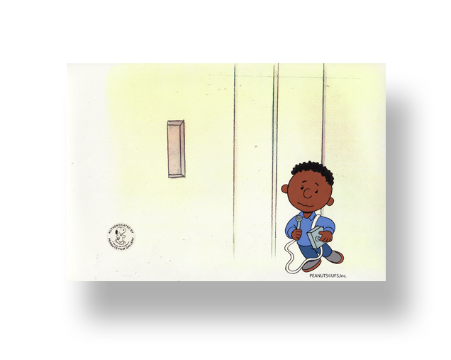 Franklin in “THIS IS AMERICA: THE NASA Space Station” An original production cel set-up with matching animator's drawing(s) INQUIRE