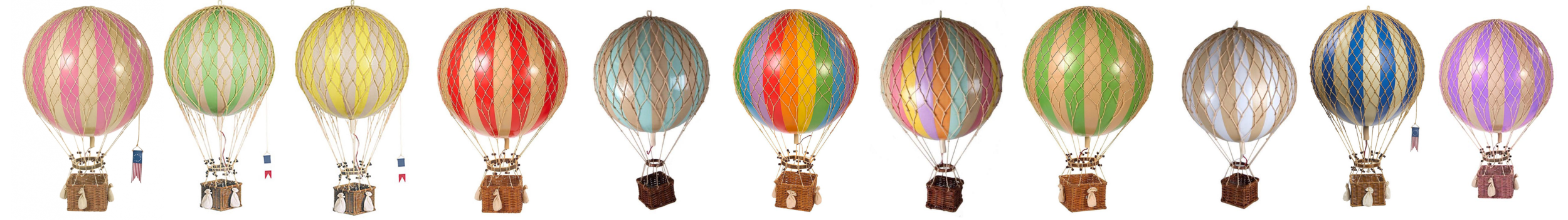Hot Air Balloons Various sizes and colors available, please inquire INQUIRE