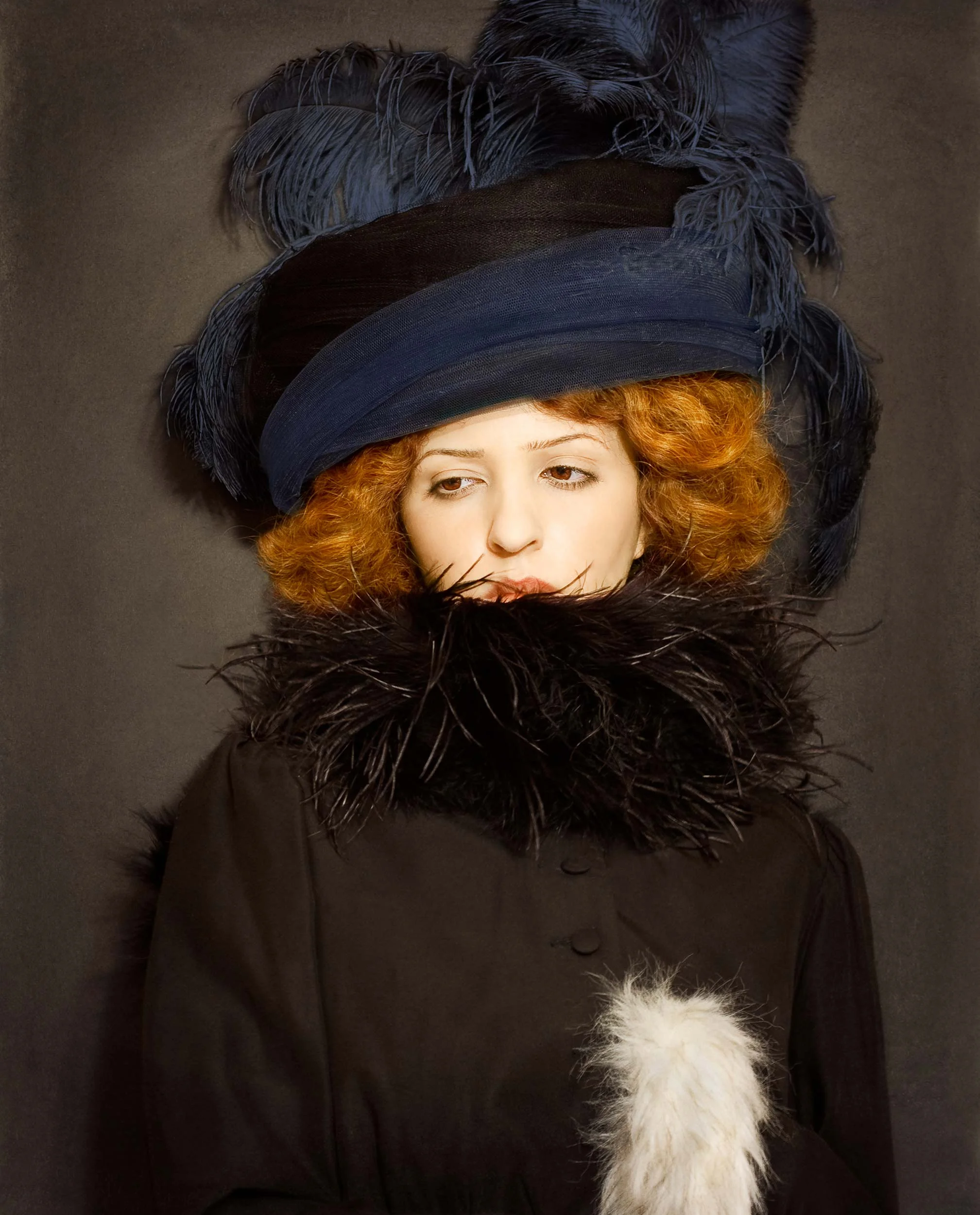 Lady Hat <em>, 2010 <p>after "Lady with Hat and Feather Boa", Gustav Klimt, 1909</em>