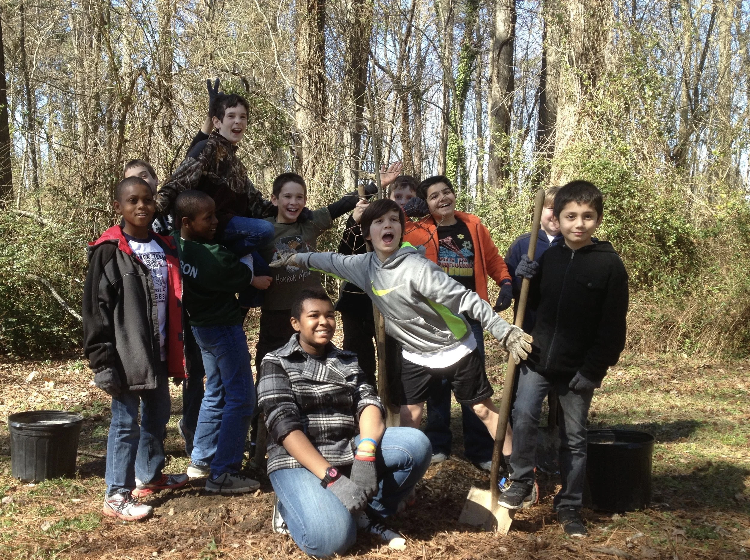 2013 Joyner Elementary Fifth Grade Tree Planting