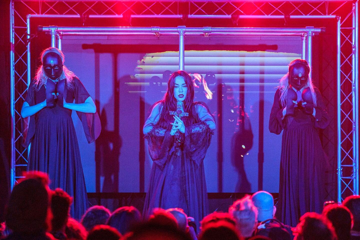 🥀➕THE GODDESSES➕🥀
The most beautiful and ceremonial part of our live show! 
Thank you for the gorgeous photos @sethstempson 📸 
Enjoy these moments from our tour show in Portland, OR at @startheaterpdx last month! Can&rsquo;t wait to come back soon