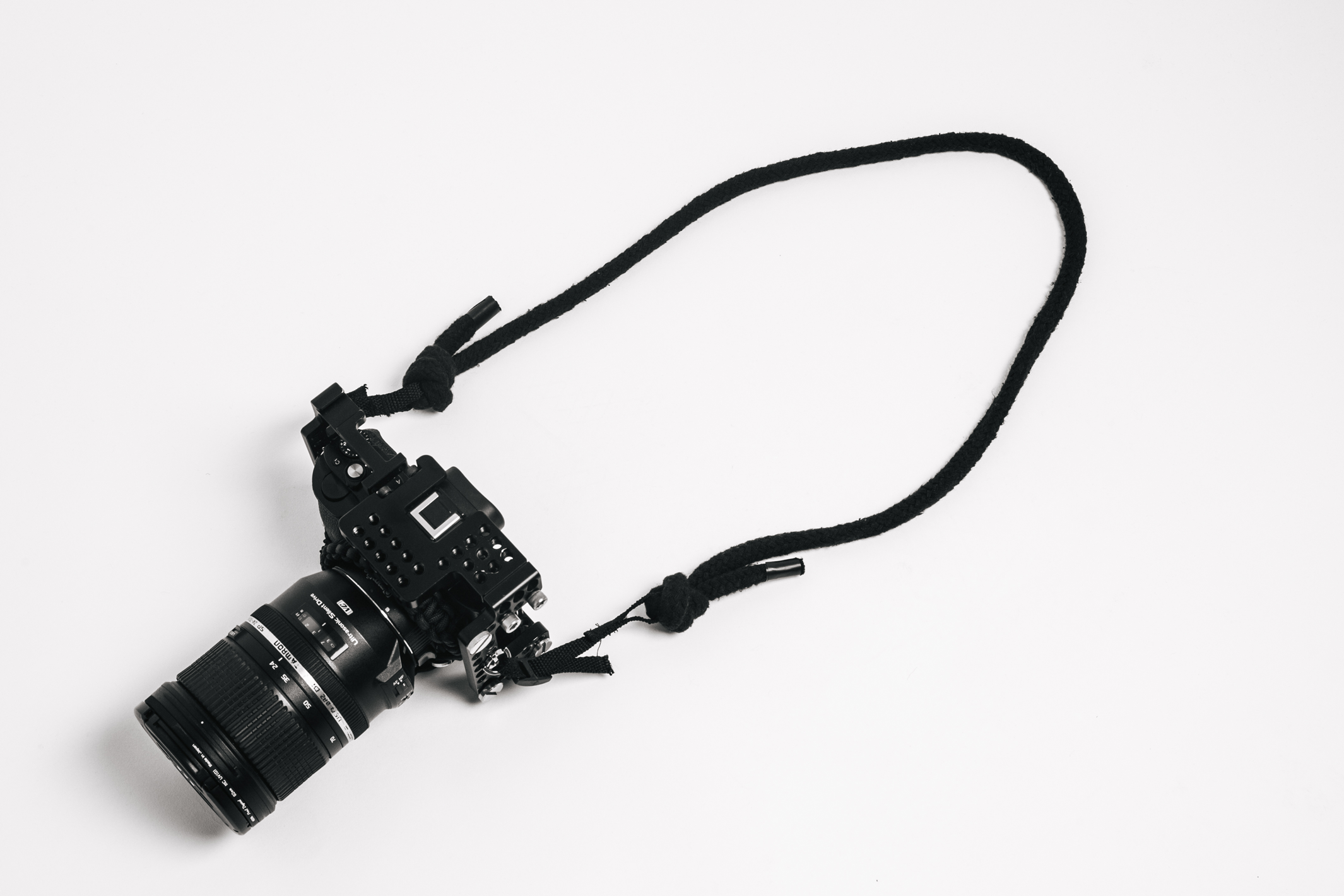 CAM01_ Waxed Cotton Rope Camera Strap. Further material refinement needed.