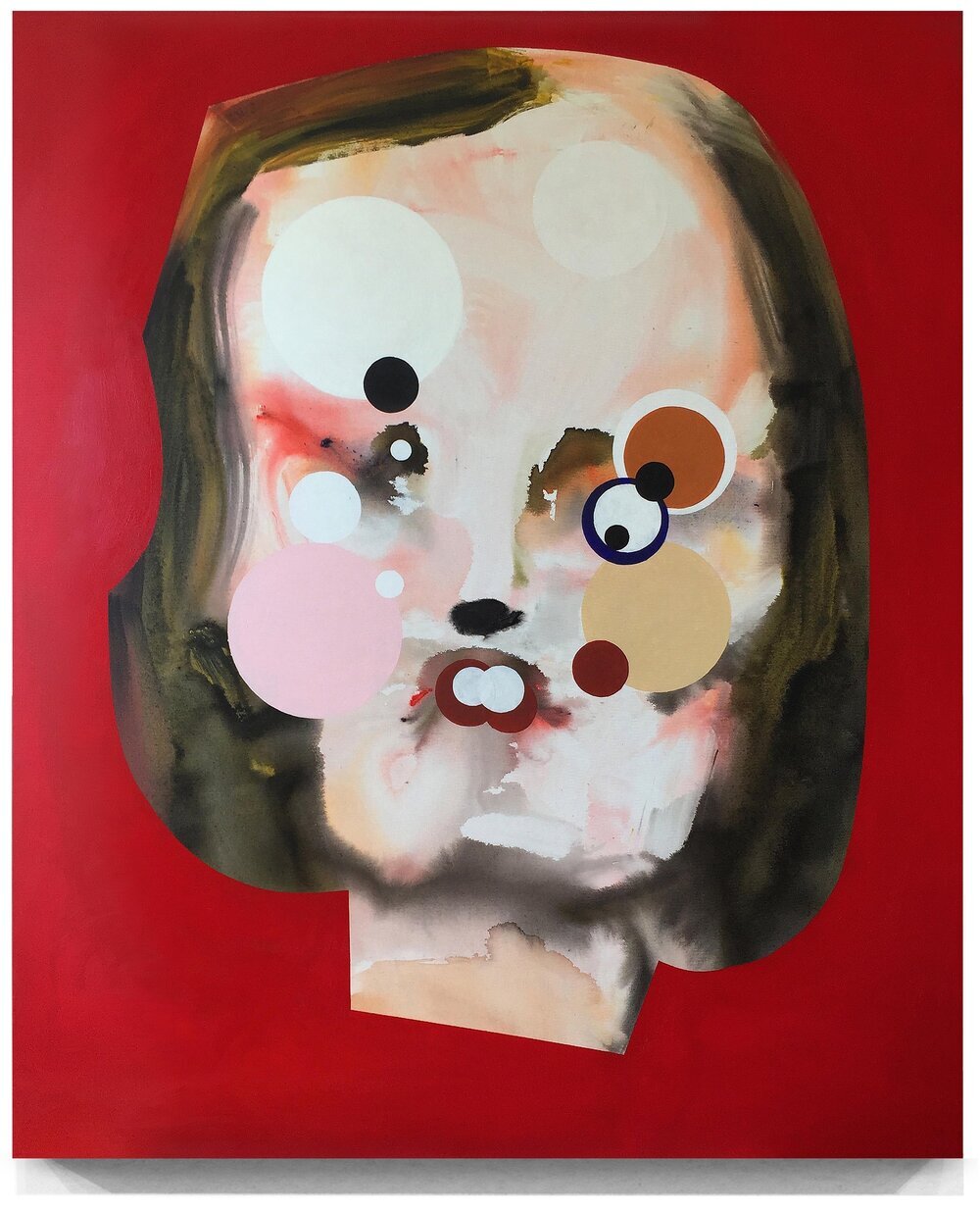 Wendy Vivian  Acrylic on Canvas Signed on the back 72 x 68 Inches