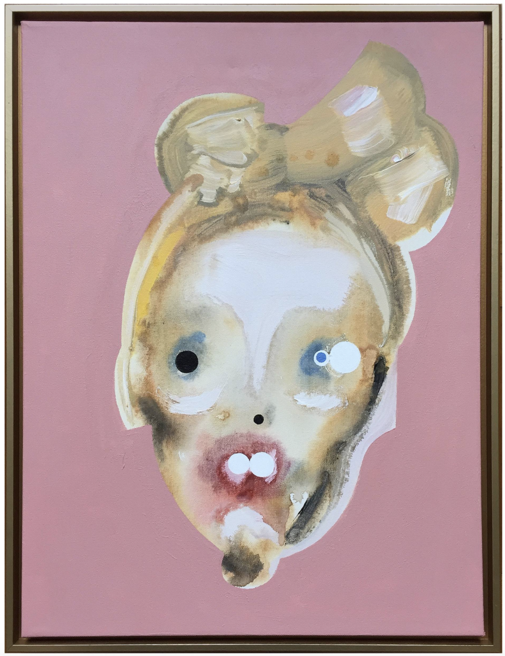 Tui Vivian Acrylic on Canvas Framed Signed on the back 18 x 24 Inches