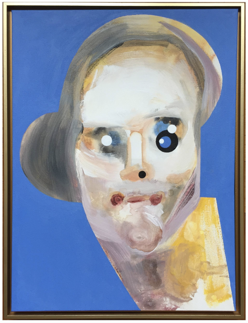 Charlotte Vivian Acrylic on Canvas Framed Signed on the back 18 x 24 Inches