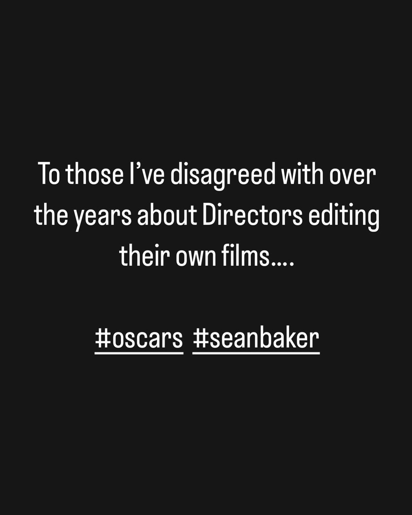 ☝️ #oscars #seanbaker #lessons