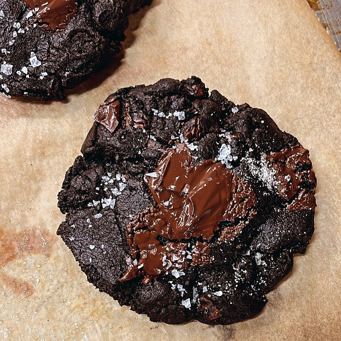 🧨💣🤹🏻&zwj;♀️🧛🏻 These are our Halloween 🎃 👻 Black Betty Black Cocoa Cookies! With Belgian chocolate chunks on top! 🧛🏻🧟🧜🏻&zwj;♀️🧑🏽&zwj;💼🧑🏻&zwj;🔬 The chunks on top are dark chocolate as-is, which speaks to the blackness of the black co