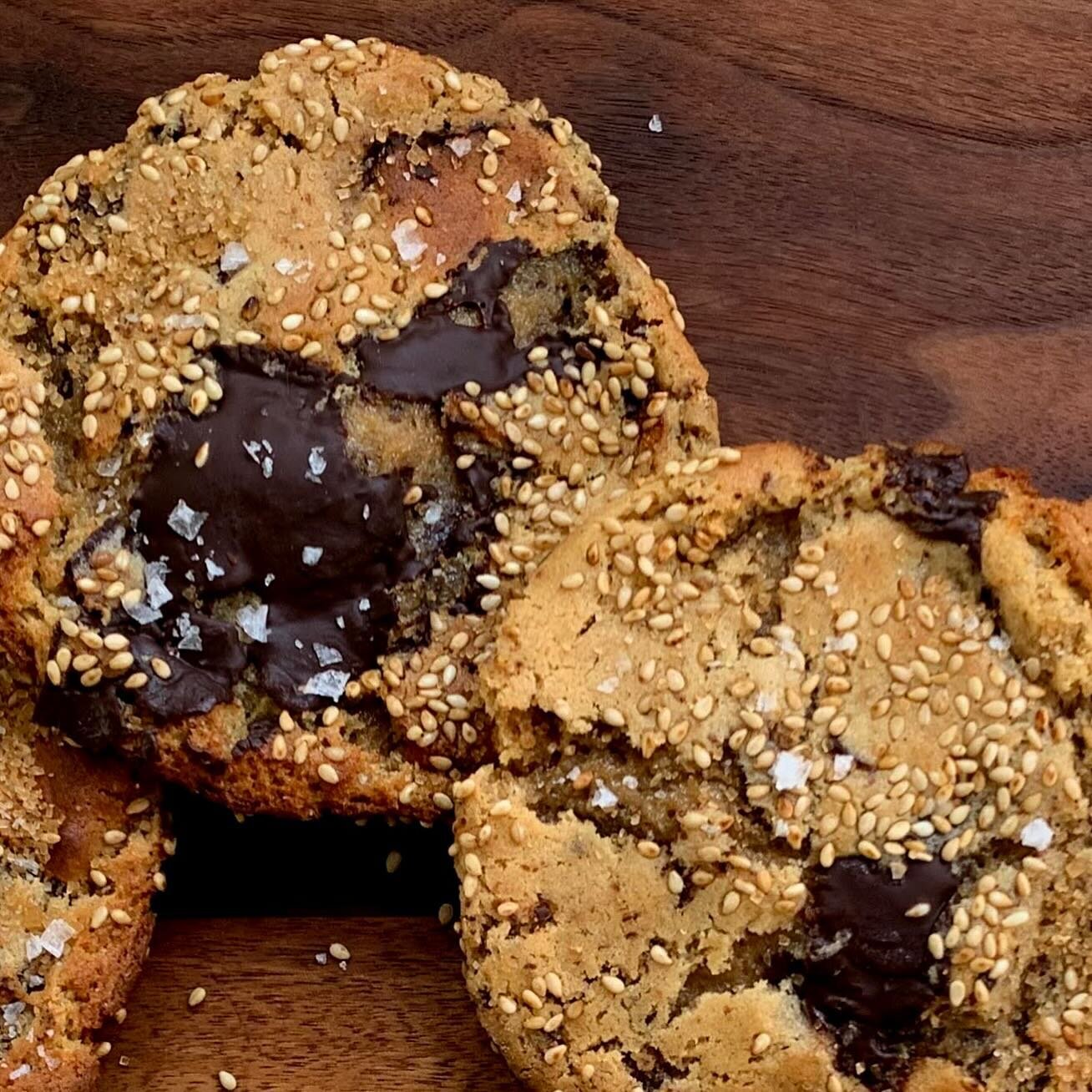 In the Online Cookie Store now: buttered, toasted sesame, miso, chocolate, crunchy peanut butter cookies! WOW. Rainy day goodness! The Store is open until Friday, February 23 (Orders also ready this day as well! 😊) &mdash; Type in the code RAINY at 