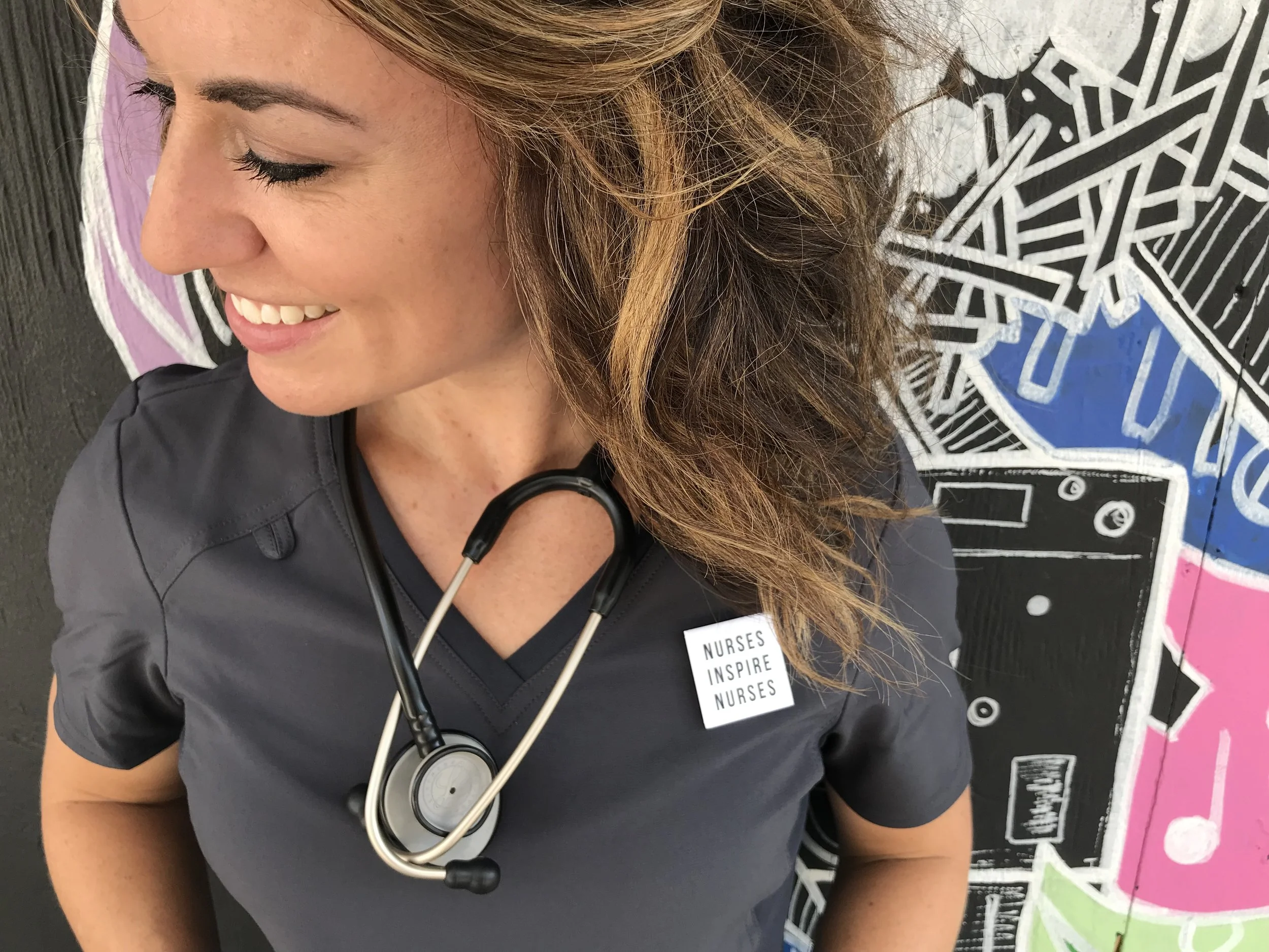 Nurses Inspire Nurses | Nurse Pin, Nurse Gift, Nurse Accessory, Nurse Inspiration, Nurse Appreciation Gift. Get more Nurse Inspiration https://nineliveshealth.com/shop-1