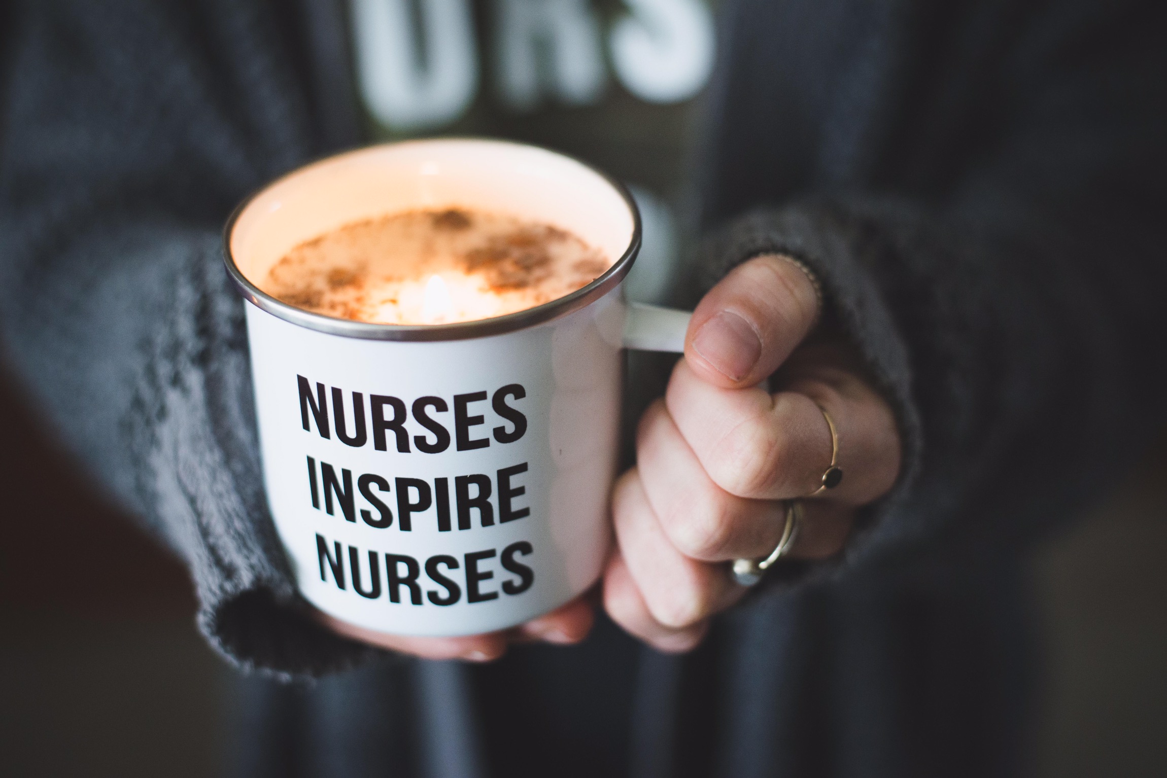 Nurses Inspire Nurses | Nurse Candle, Nurse Coffee Mug, Nurse Gift, Nurse Accessory, Nurse Inspiration, Nurse Appreciation Gift. Get more Nurse Inspiration https://nineliveshealth.com/shop-1