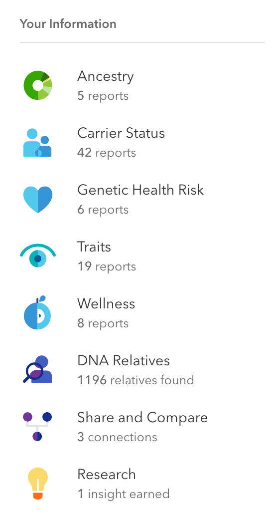 I love this sidebar navigation on 23andMe's site.
