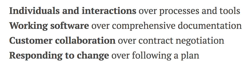 This is the original agile manifesto.