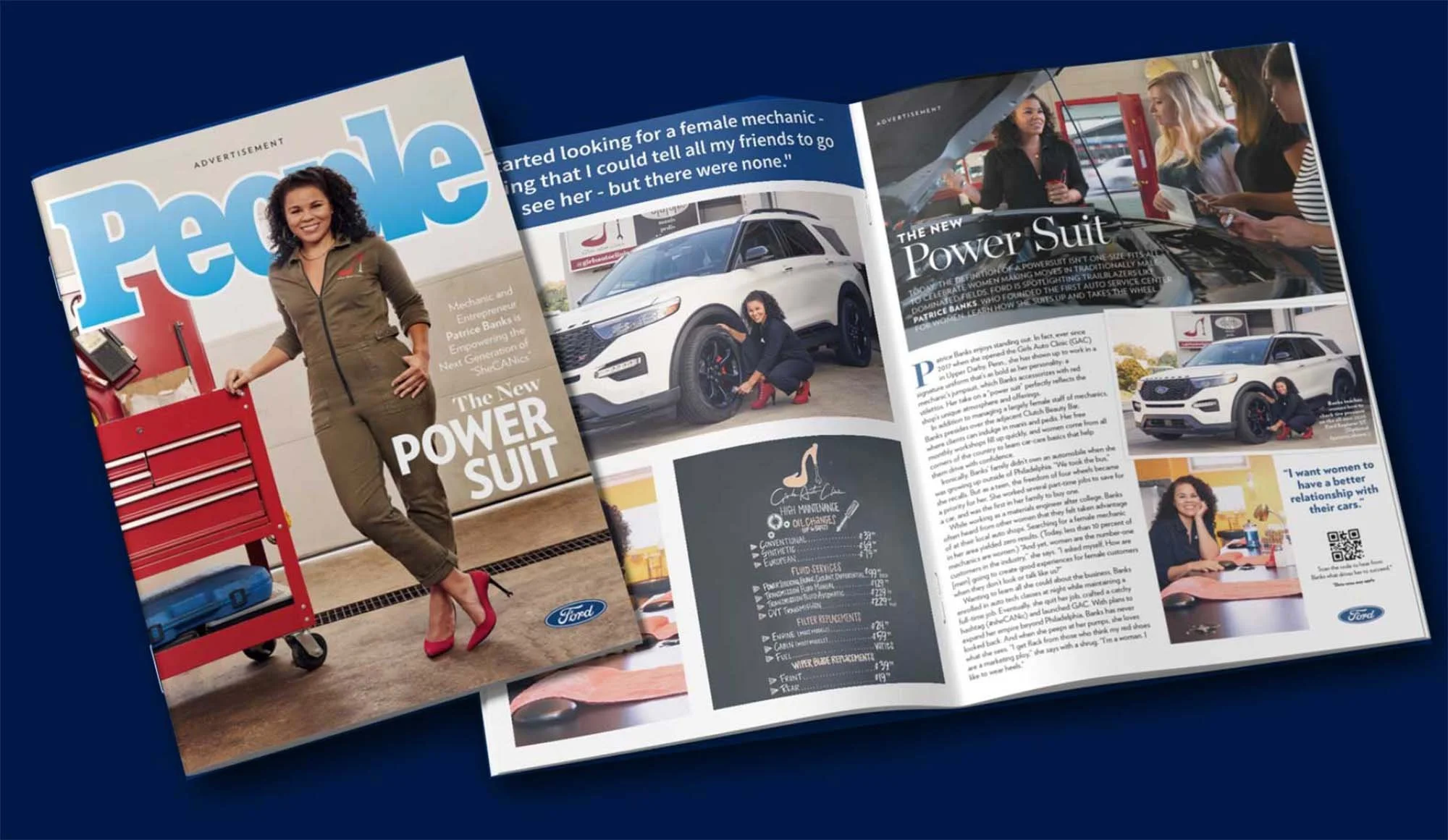  Project with People Magazine + Ford with agency GTB   Worked as producer for Girls Auto Clinic 