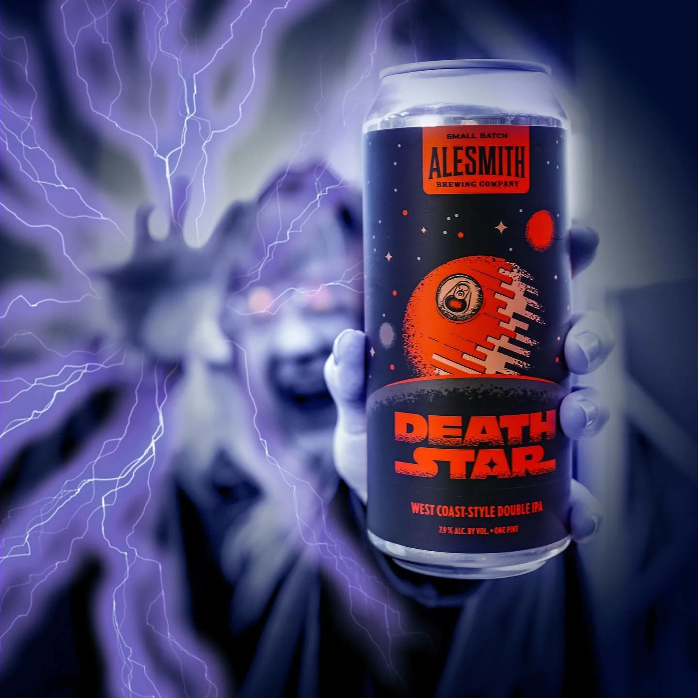 Come to the dark side&hellip;we have beer #revengeofthe5th Sidious photo collab with force lightning friends at @alesmithbrewing