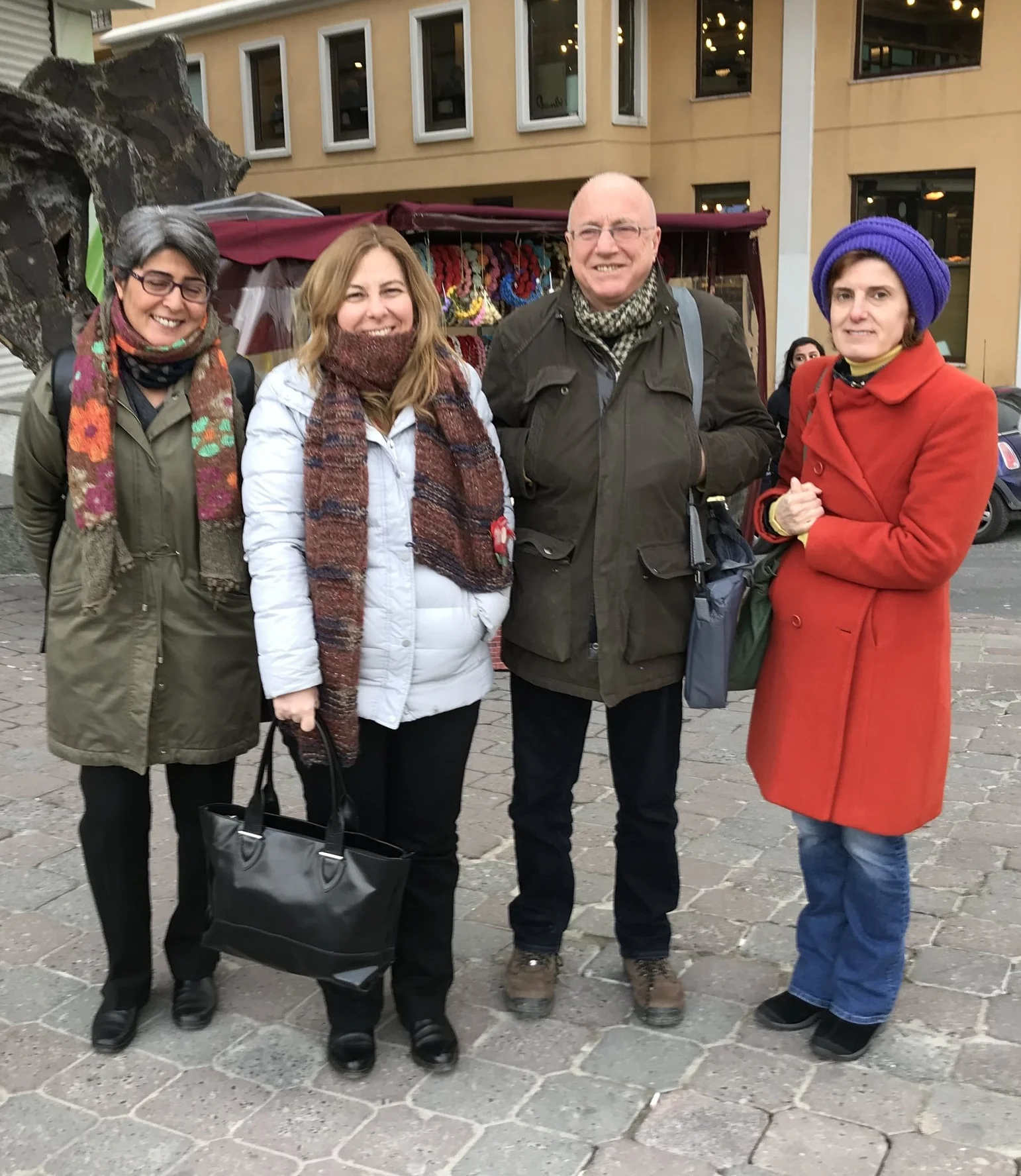 From left to right: Co-Investigators Drs. Neşe Şahin Taşğın, Deniz Yükseker, and Uğur Tekin with ASPIRE's Filiz Katibe Şaşaoğlu.