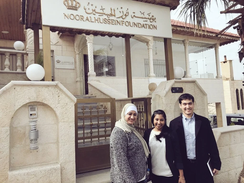 Dr. Anindita Dasgupta, Dr. Maysa’ Khadra and Adam Brooks visiting the Institute for Family Health to speak with project collaborators.
