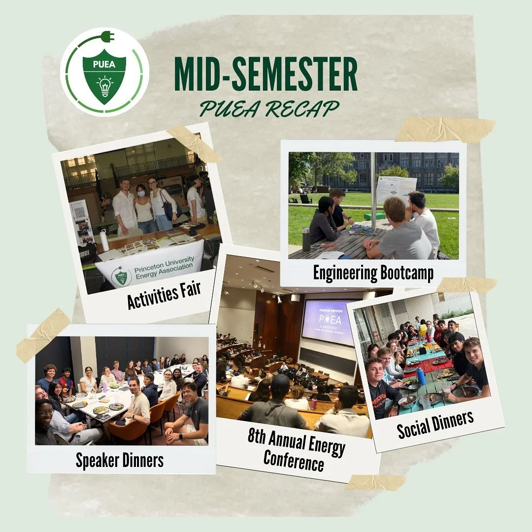 PUEA&rsquo;s Mid-Semester Recap ⚡️

Some highlights from the semester so far:

⚙️💡 Engineering Bootcamp &mdash; Led by Adrian Tiripa &rsquo;27, Machua Muchugia &rsquo;28, and Reva Kumar &rsquo;28, the bootcamp featured presentations and hands-on dem