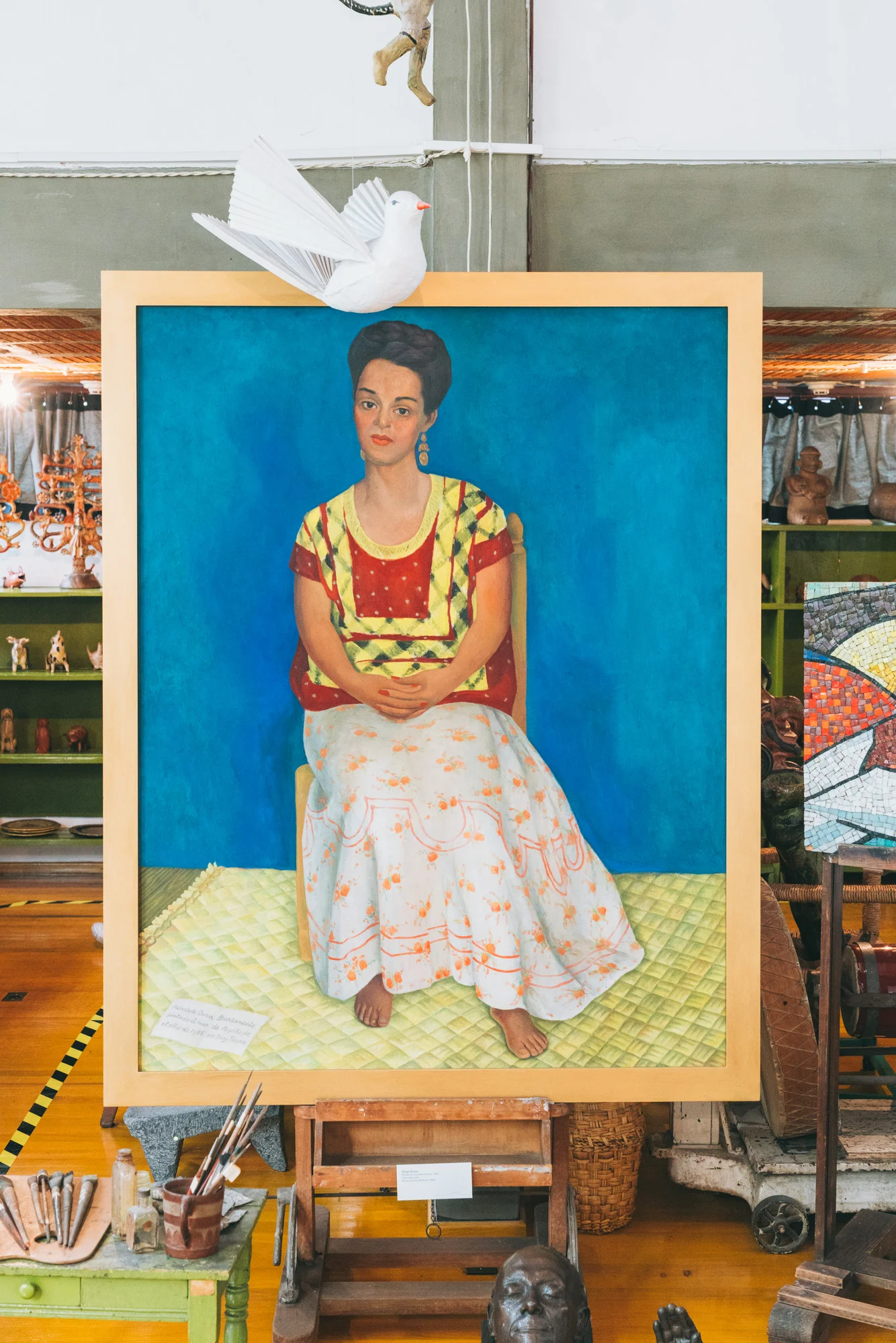 painting in diego rivera's studio