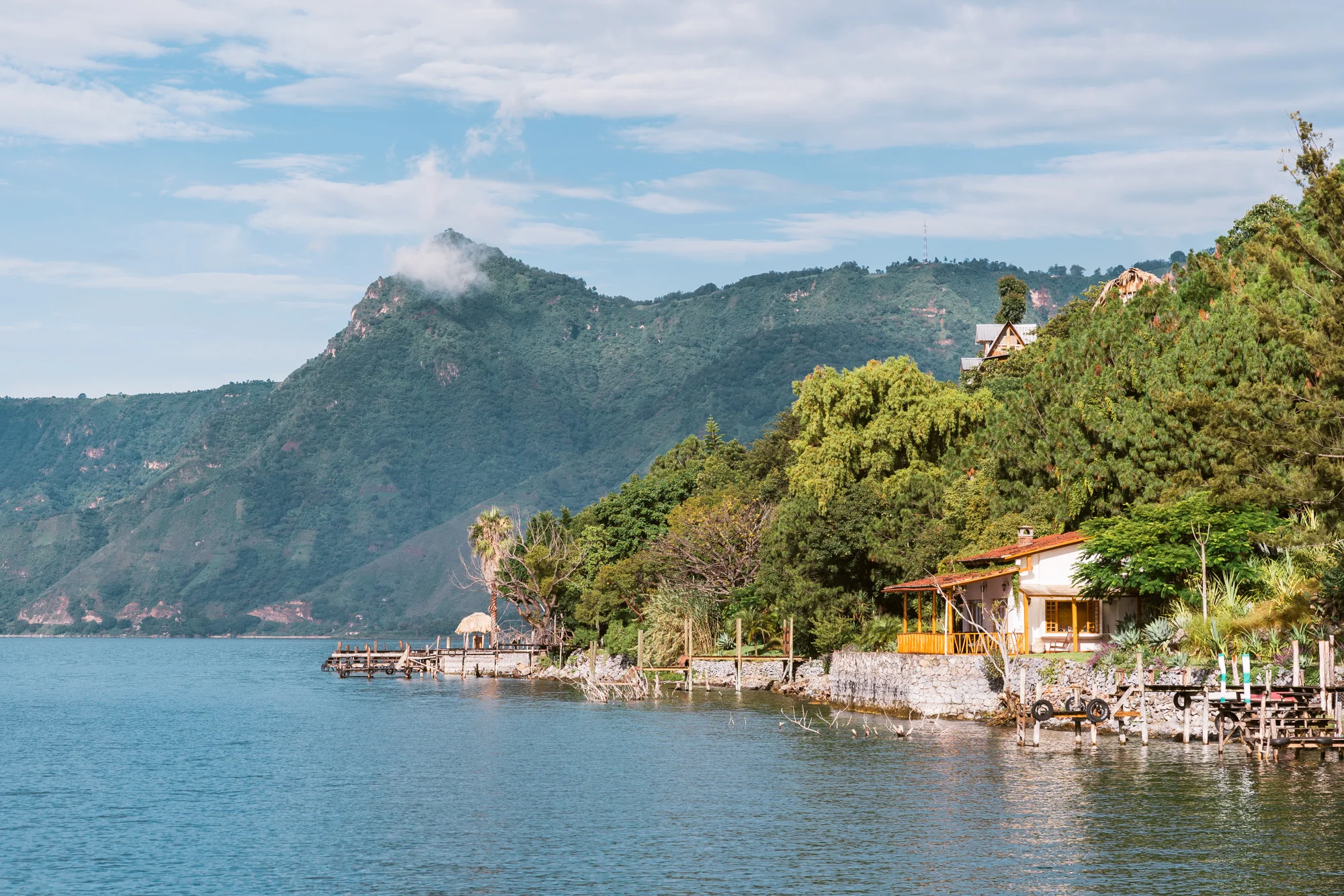 lake front in San Marcos at lake atitlan