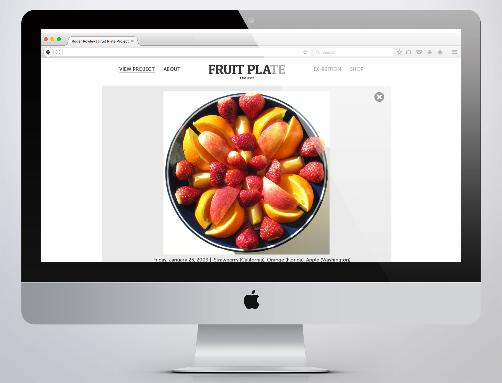 Fruit plate sectional page