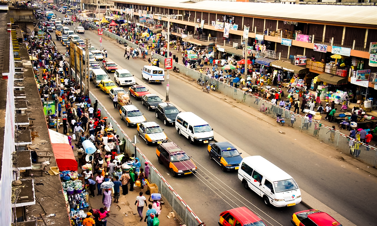 KUMASI Once the capital of the Ashanti Confederacy, Kumasi still serves as the seat of the Asantehene, or king. It’s bustling city with banks, businesses, and universities, as well as Kejetia, the biggest open air market in West Africa.