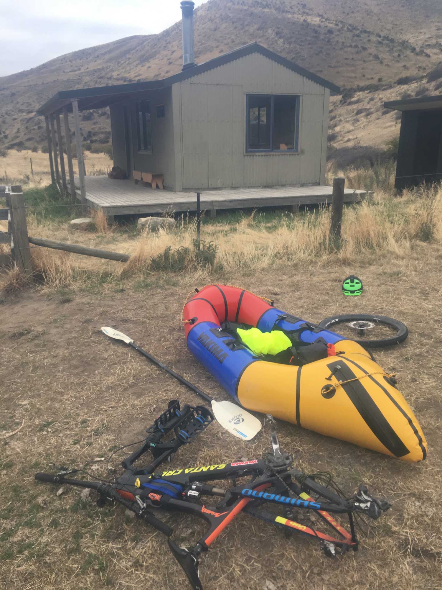 Back of the Denali Lama packraft showing the cargo fly / Photo: Damian Stones&nbsp;