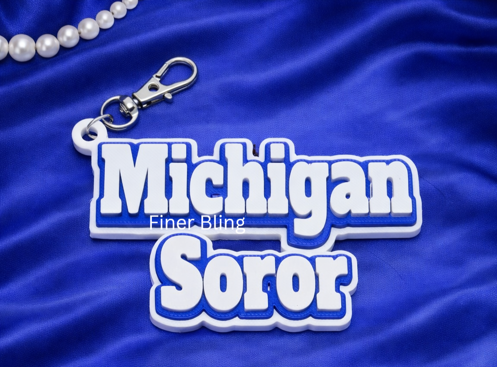 State Soror Pin/KeyChain-3D Printed
