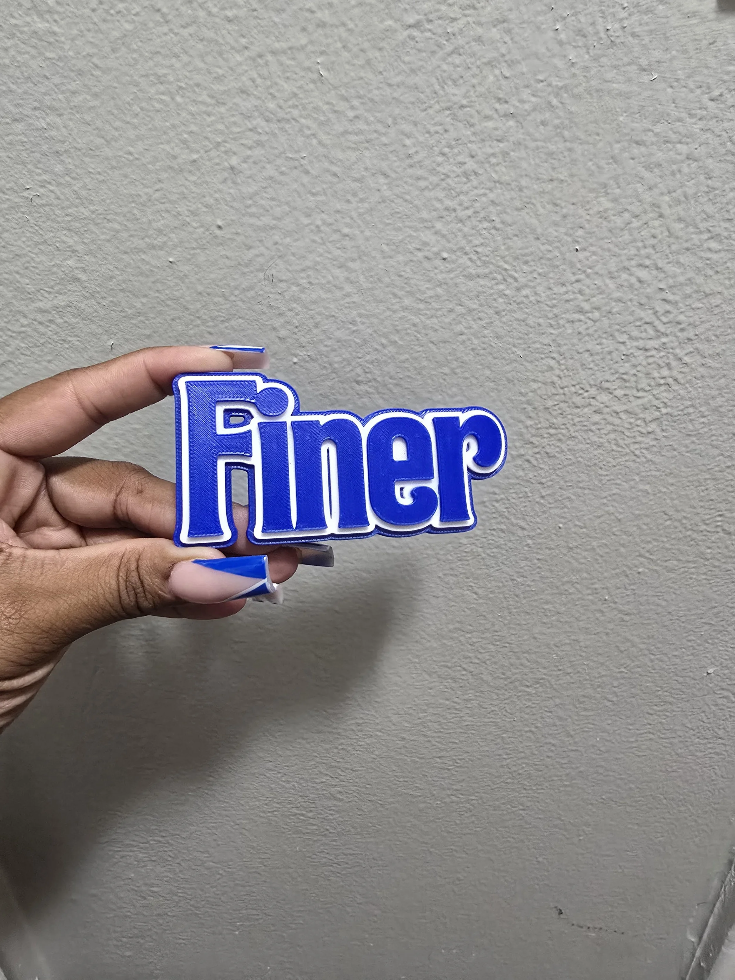 Finer Pin/Keychain-Custom 3D Printed