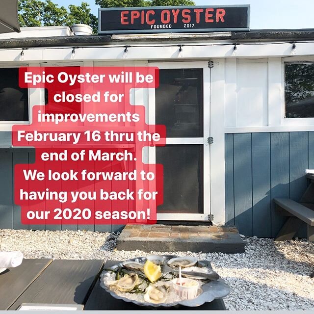 🚨 PSA 🚨 tomorrow is your last chance to see your favorite crazy shuckers until the end of March! We will be closing to make some improvements, and can&rsquo;t wait to have you back at the end of March! See you tomorrow at 5!