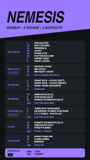 NEMESIS set list