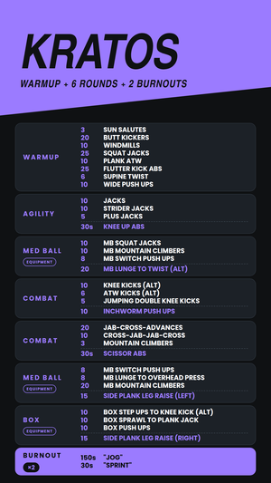 KRATOS set list