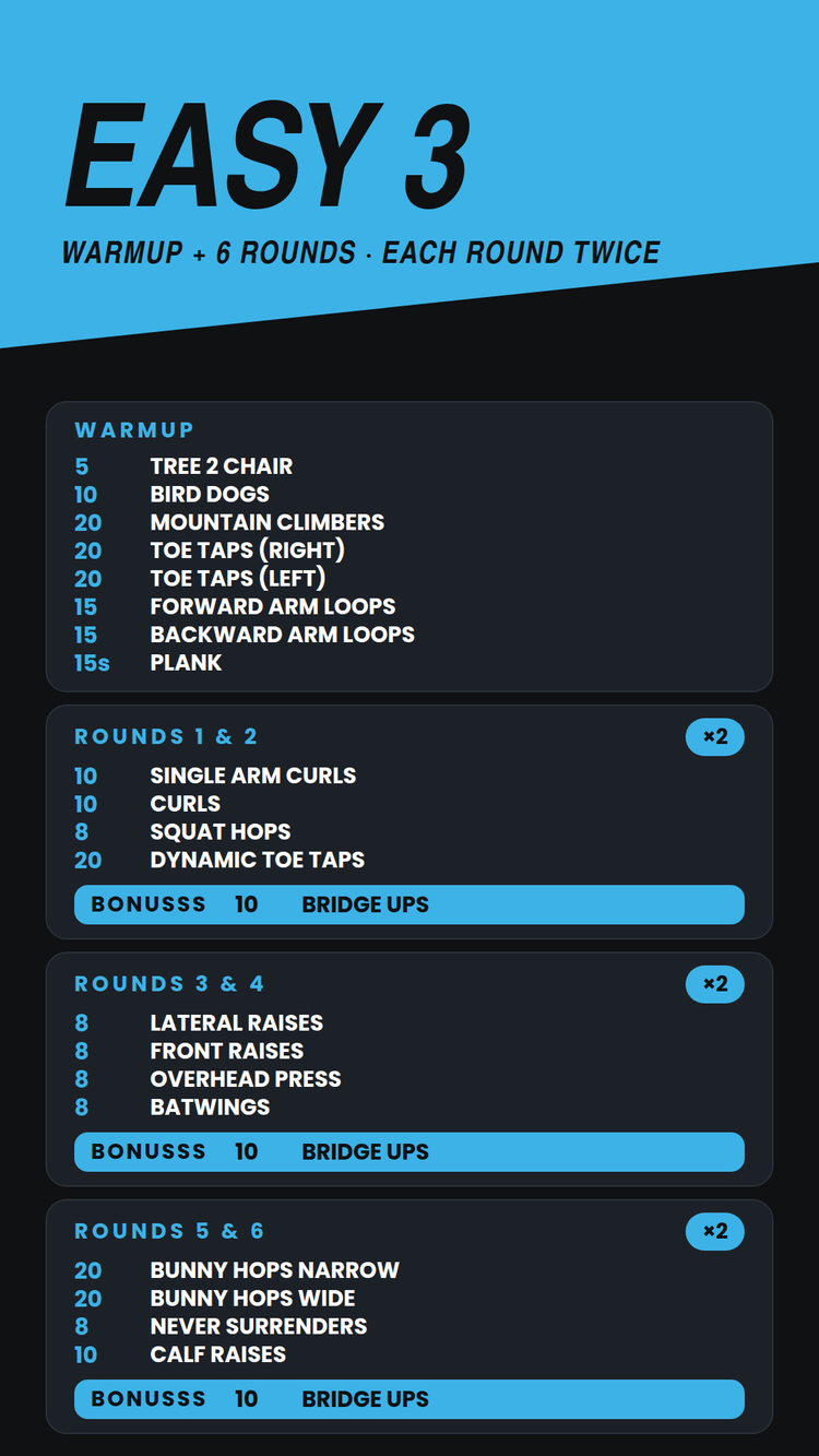 EASY 3 set list