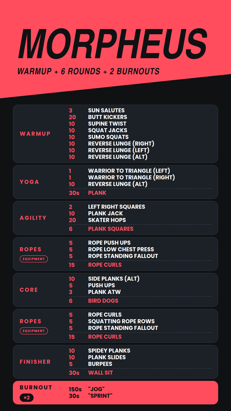 MORPHEUS set list