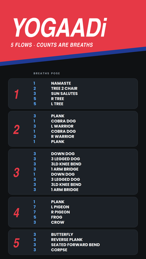 YOGAADi set list