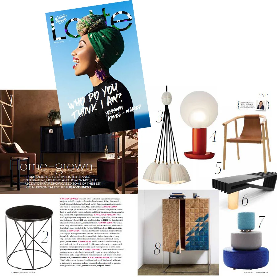 Aug 2016 - Latte Magazine by Business Chicks - Featuring Coco ottoman's stack