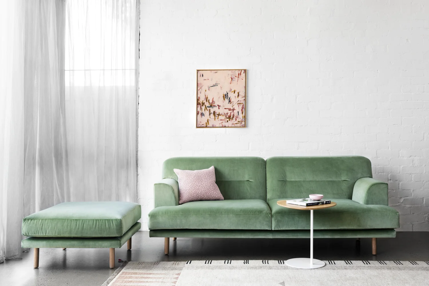 Camille 2.5 seater with Zoe table