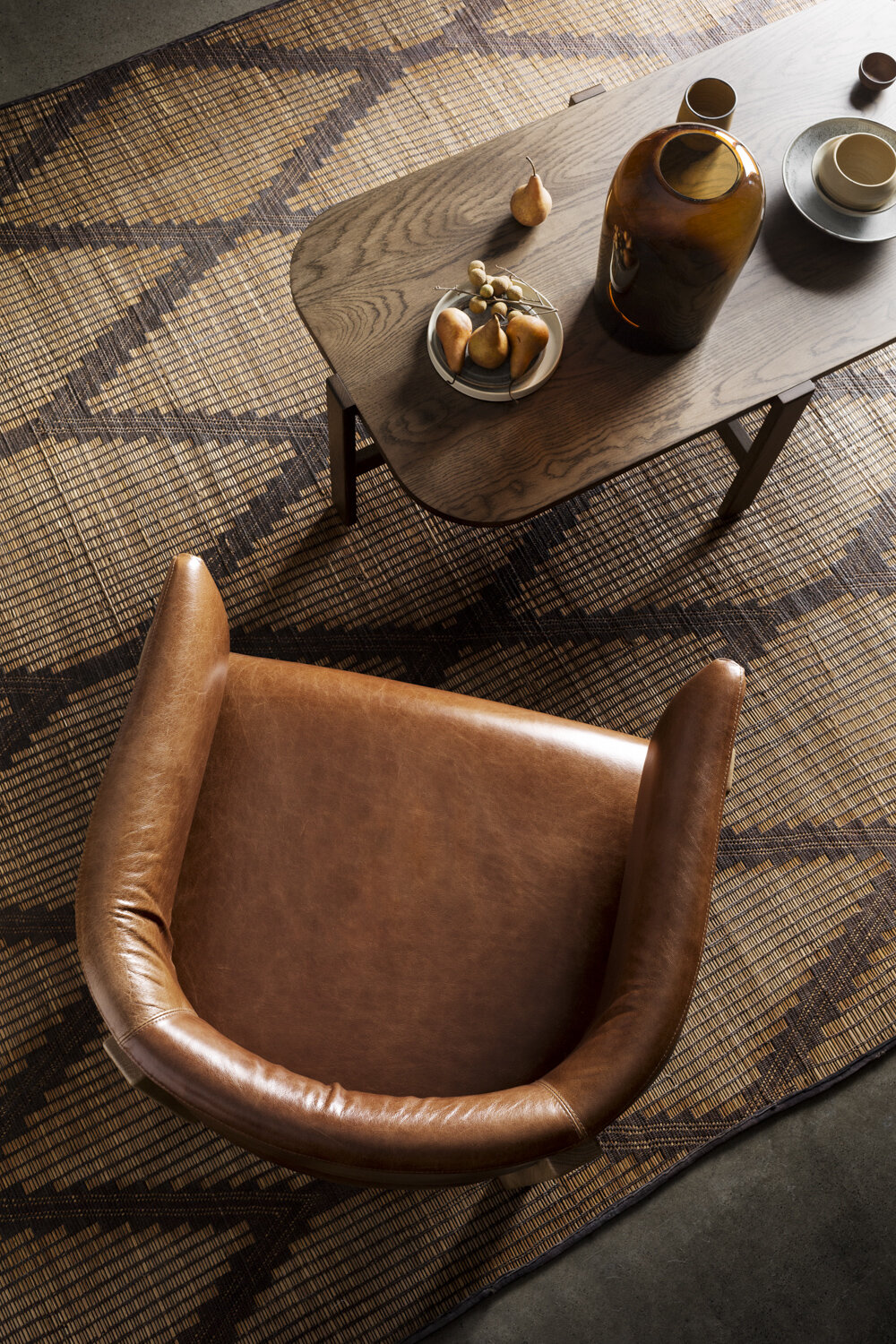 Flo armchair  in Antico leather