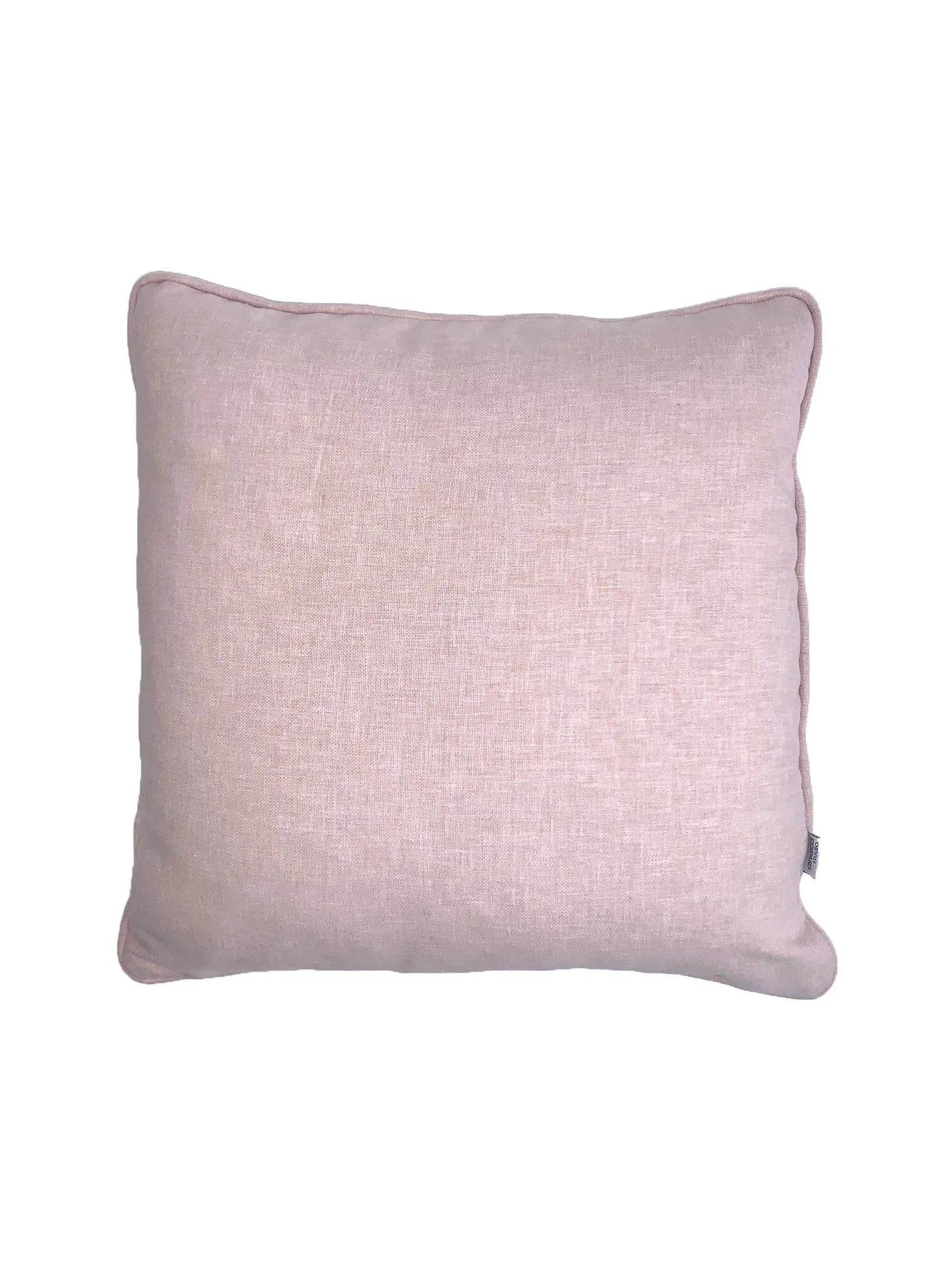 Pink Soft Pink Blush Cotton Cushion Pillow