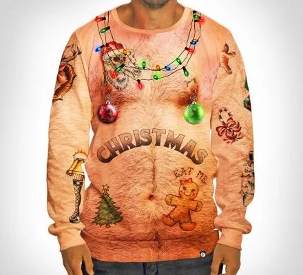 fat man christmas jumper