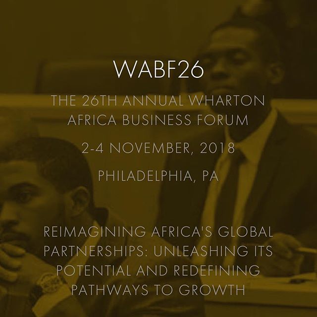 #WABF26 website now live at forum.whartonafrica.com (link in bio) with updates on this year conference, panels and speakers.
Tickets will be launching soon.
For inquiries or sponsorship, email us at wabf-info@wharton.upenn.edu
#wharton2018 #WABF #WABF2018