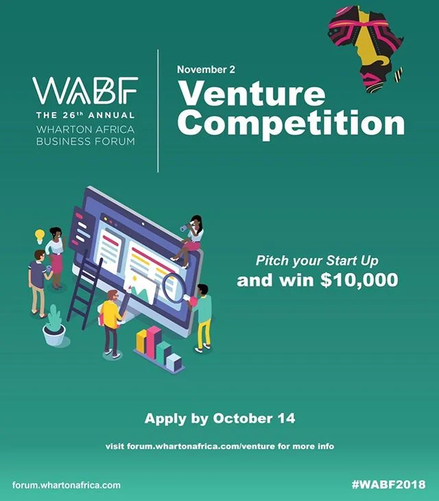 Calling all entrepreneurs working on an initiative that aims to solve a problem or provide a positive social/economic impact on the African continent! Need additional funding and a network to take your business to the next level? Then apply at the link below for the opportunity to pitch your startup at the 26th annual Wharton Africa Business Forum in November and win a $10,000 grand prize! DM me with any inquiries. https://forum.whartonafrica.com/venture/ #wabf26 #africa #innovation #venture #pitchcompetition #wharton #socialimpact
