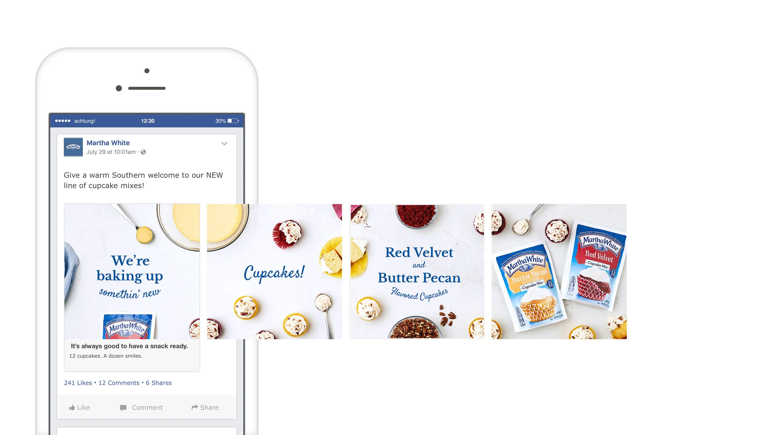 CAROUSEL AD | Using one panoramic image, this concept inspires the user to scroll to the right and discover the new product and flavors themselves.