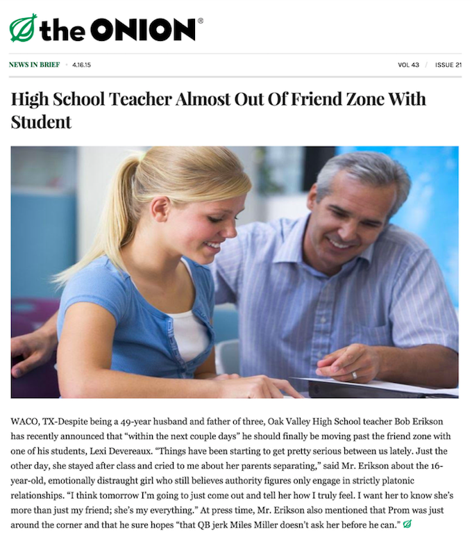 The Onion Corywframe