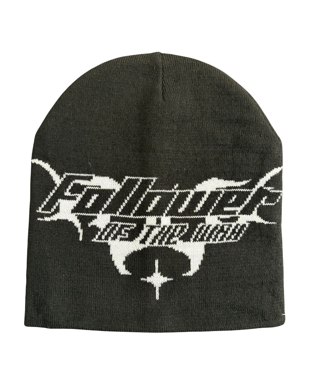 "Follower of the Way" Knitted Graphic Skully Beanie