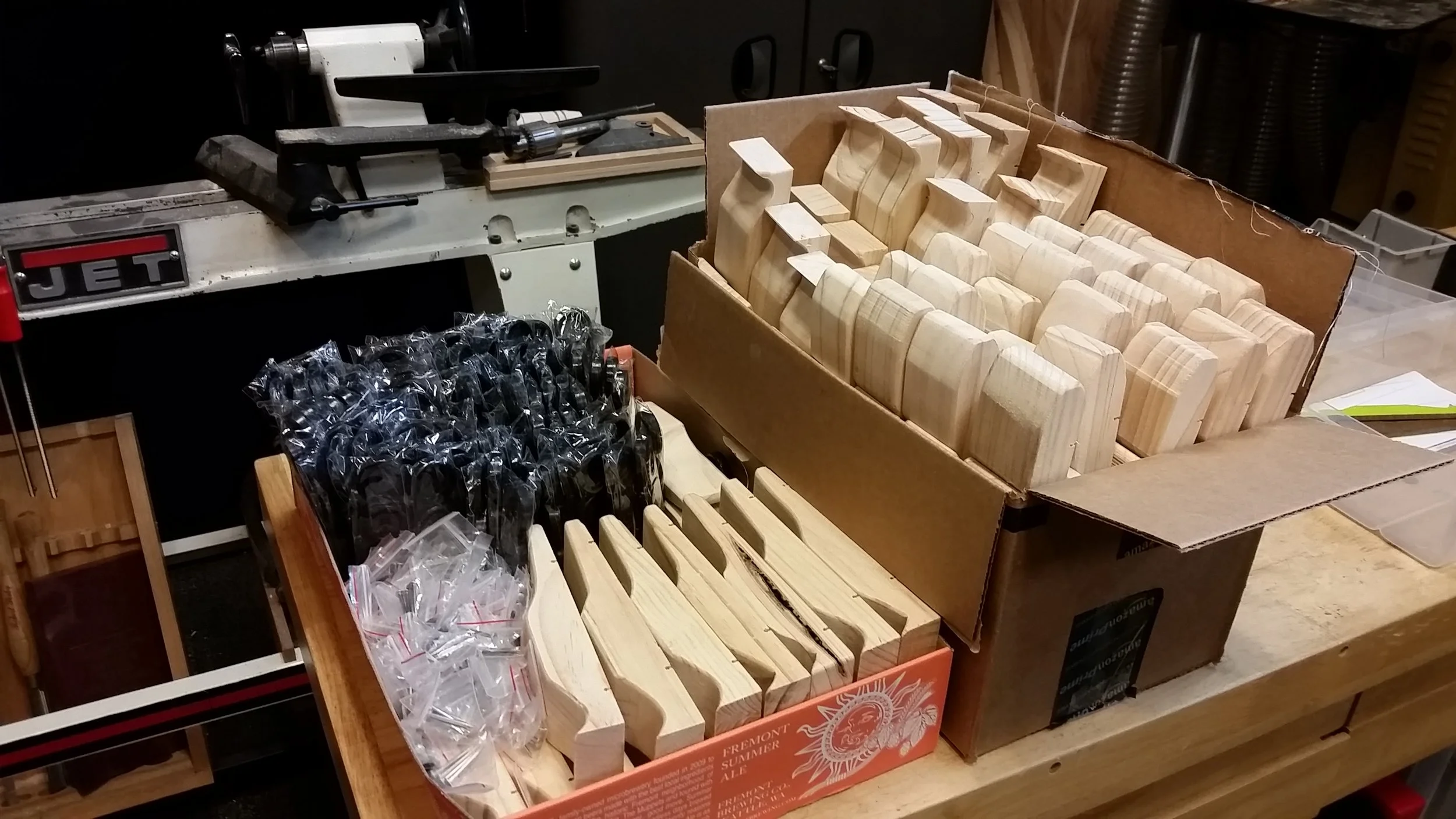 All packed up and ready for transport to the Wilcox paint booth, AKA the Wilcox barn, to be painted the next day.