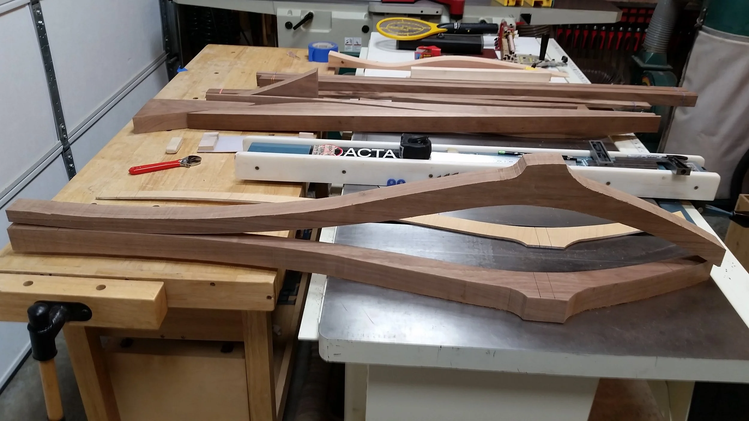 Rear legs rough cut to shape.